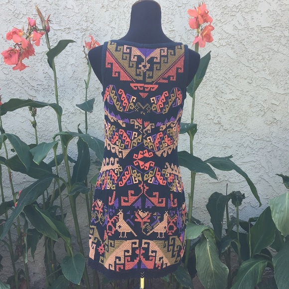Free People Aztec Embroidered Mini Dress - Picture 5 of 8